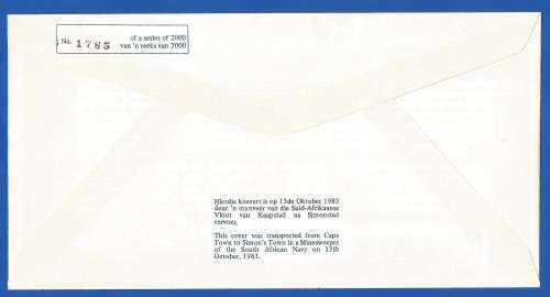 RSA-SA Navy-1983-FDC-Cover No5-SWANS-No1785/2000-Signed-Thematic-Buildings-Navy