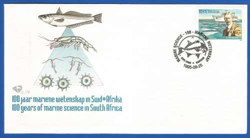 RSA-1995-FDC-SACC910-NO-6.19-100 Years Marine Science in South Africa-Thematic-Marine-Science