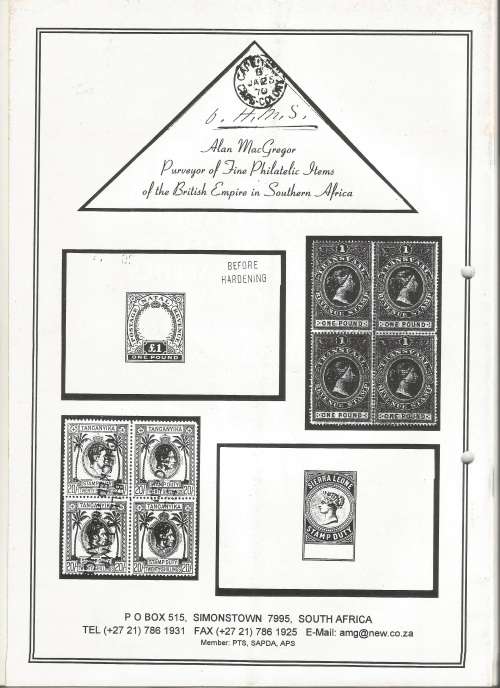 The South African Philatelist Magazine-Feb-1999-Vol 75.1- Pg1-36(Magazine was folded in Half)
