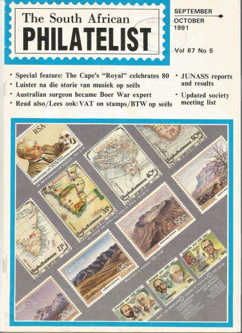 The South African Philatelist Magazine-September/October-1991-Vol 67 No5- Pg137-168(Folded in Half)