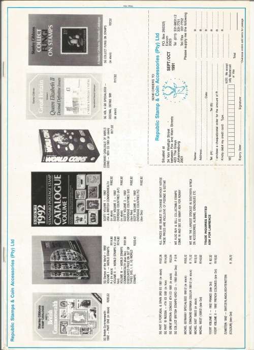 The South African Philatelist Magazine-September/October-1991-Vol 67 No5- Pg137-168(Folded in Half)