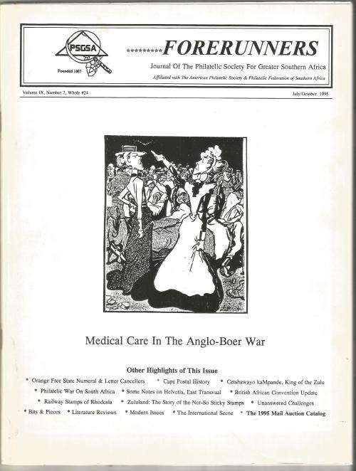 PSGSA- Forerunners Magazine-July/October 1995-Volume IX- No2-Pg57-116