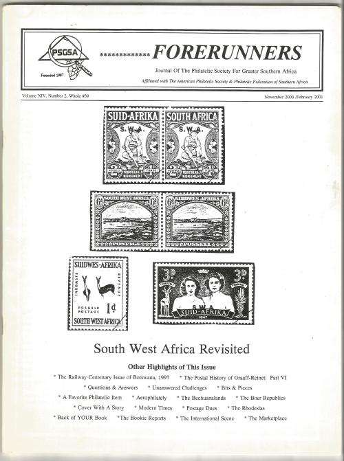 PSGSA- Forerunners Magazine-Nov-2000 /Feb 2001-Volume XIV- No2-Pg67-125