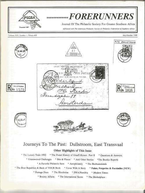 PSGSA- Forerunners Magazine-July/October1999-Volume XIII- No1-Pg1-51
