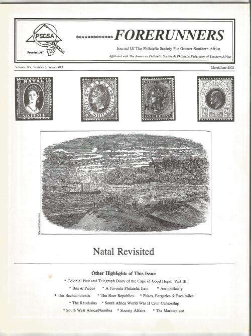 PSGSA- Forerunners Magazine-March/June 2002-Volume XV- No3-Pg79-115