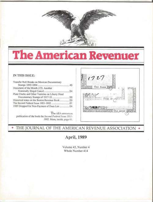 The American Revenuer Magazine-April 1989-Volume 43-No4-Pg69-94
