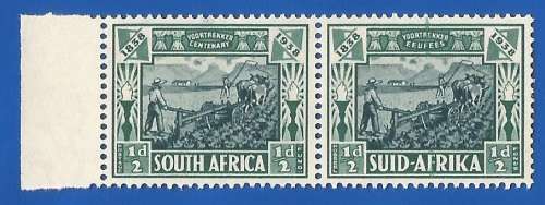 Union of SA Voortrekker Memorial Fund SACC75 Ploughing -MNH-Thematic-Scenery