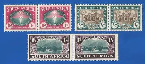 Union of SA 250th Anniv. of the Huguenot Landing SACC81-83 -MNH-Thematic-Scenery-Symbol