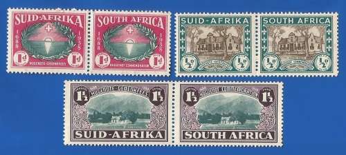 Union of SA 250th Anniv. of the Huguenot Landing SACC81-83 -MNH-Thematic-Scenery-Symbol