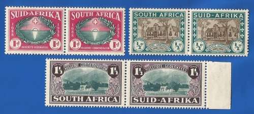 Union of SA 250th Anniv. of the Huguenot Landing SACC81-83 -MNH-Thematic-Scenery-Symbol