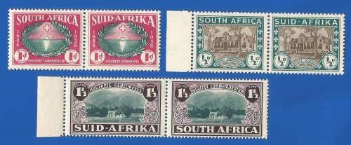 Union of SA 250th Anniv. of the Huguenot Landing SACC81-83 -MNH-Thematic-Scenery-Symbol