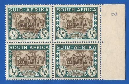 Union of SA 250th Anniv. of the Huguenot Landing SACC81 -MNH-Thematic-Scenery-Symbol