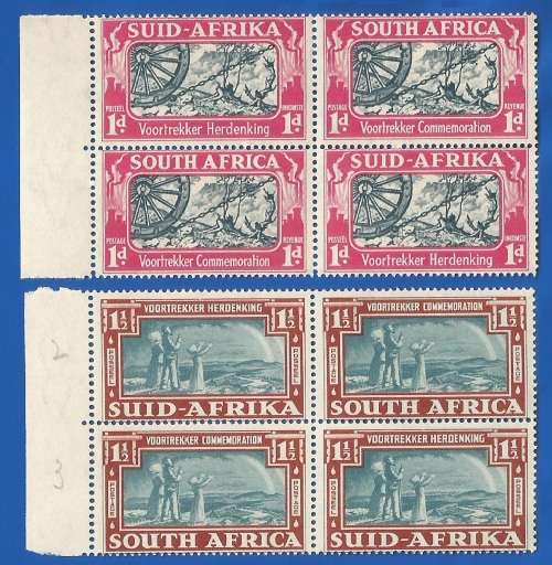 Union of SA 1938 Commem of Voortrekkers SACC79-80 MNH-Thematic-Symbol-Scenery
