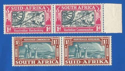 Union of SA 1938 Commem of Voortrekkers SACC79-80 MNH-Thematic-Symbol-Scenery