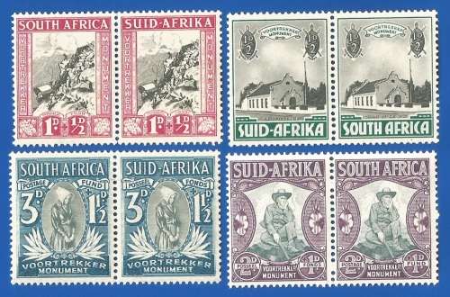 Union of SA 1933 Voortrekker Memorial Fund SACC51-54 MNH-Thematic-Famous Person-Scenery