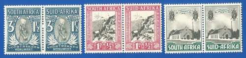 Union of South Africa-MNH- SACC54/76/81 Thematic-Scenery-Symbol