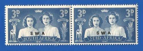 SWA SACC164 Royal visit -MNH-1947-3d-Thematic-Royal Family-Queen