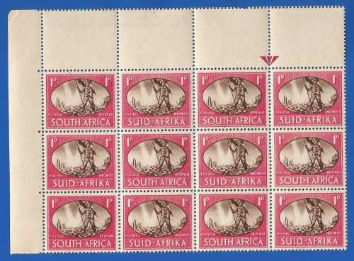 Union of South Africa SACC107 Victory Corner arrow block - MNH- Thematic- Symbol