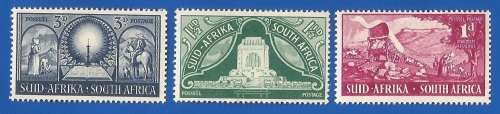 Union of South Africa SACC130-132 Voortrekker Inauguration - MNH- Thematic- Symbol- Scenery