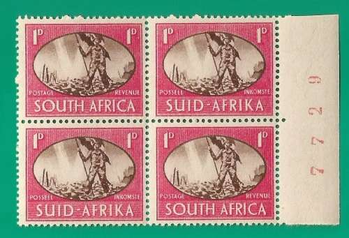 Union of South Africa SACC107 Victory, Sheet Number - MNH- Thematic- Symbol- Scenery