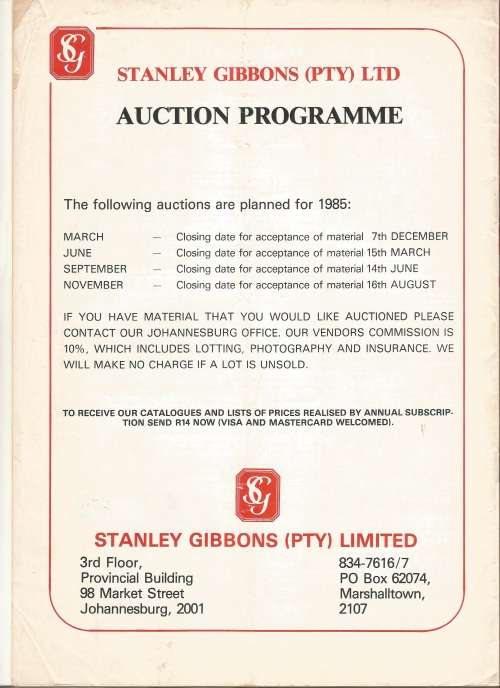 SA Philatelist Magazine-Nov-1984-Vol 60 No11- Pg305-334-(Magazine was Folded in Half)