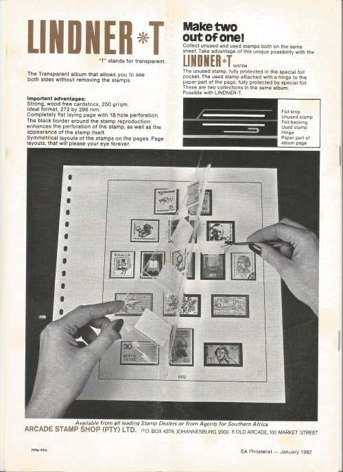 SA Philatelist Magazine-Jan-1982-Vol 58 No1-Pg1-36(Magazine was Folded in Half)