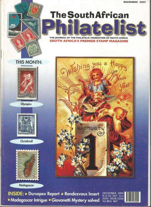 The South African Philatelist Magazine-December 2004-Vol 80.6-Pg157-192