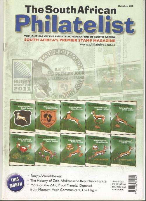 The South African Philatelist Magazine-October 2011-Vol 87.5-Pg149-182