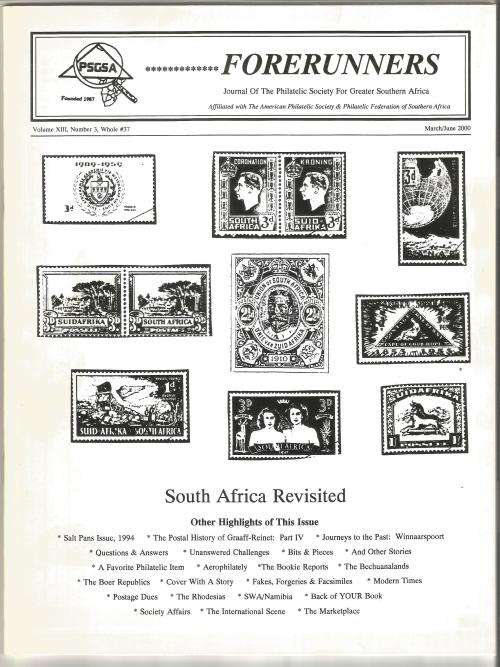 PSGSA- Forerunners Magazine-March/June 2000-Volume XIII- No3-Pg115-169