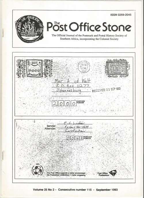 The Post Office Stone Magazine-September 1993-Volume 25- No2-Pg1-20
