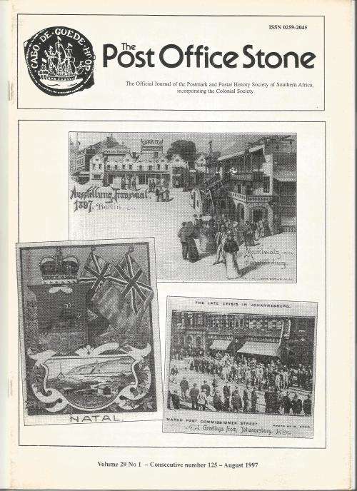 The Post Office Stone Magazine-August 1997-Volume 29- No1-Pg1-20