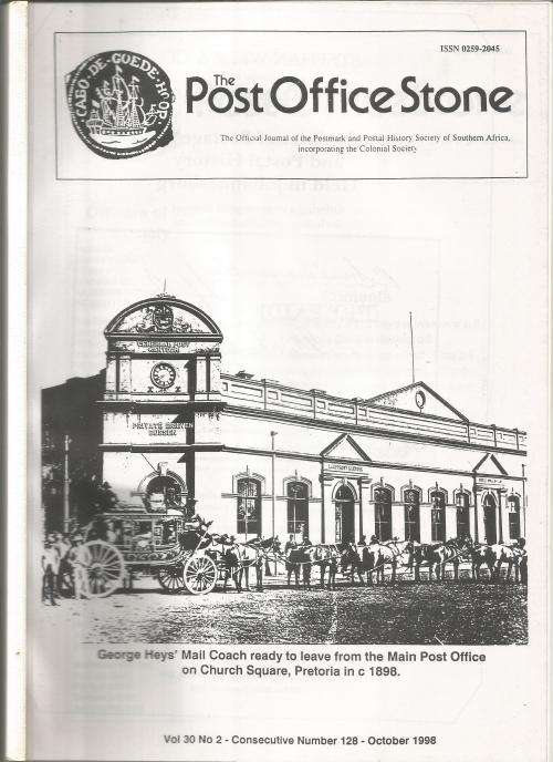 The Post Office Stone Magazine-October 1998-Vol 30-No 2-Pg1-20