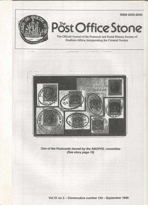 The Post Office Stone Magazine-September 1999-Vol 31-No 2-Pg1-24