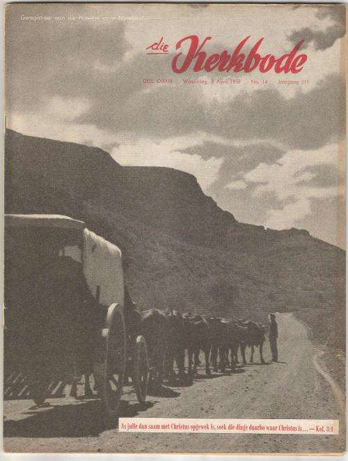 DIE KERKBODE Nuusblad-April 1959-No14-Pg561-608-Religion- (Folded in Half)