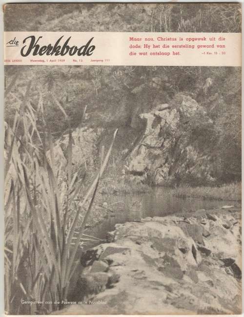 DIE KERKBODE Nuusblad-April 1959-No13-Pg513-560-Religion- (Folded in Half)