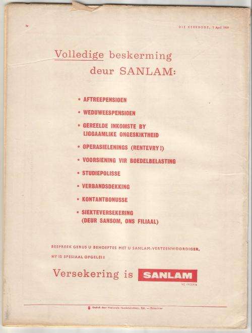 DIE KERKBODE Nuusblad-April 1959-No13-Pg513-560-Religion- (Folded in Half)