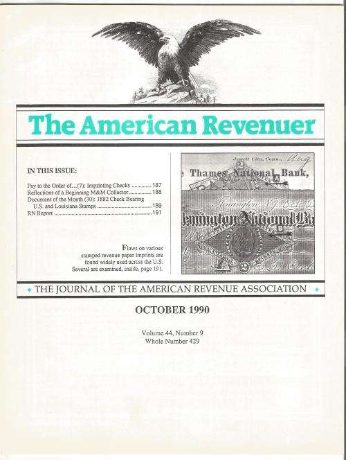 The American Revenuer Magazine- October 1990-Volume 44-No 9-Pg185-200