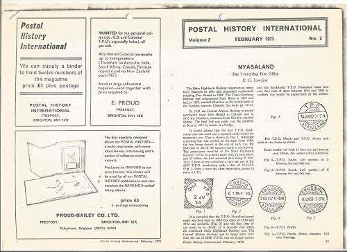 Reference Material-Philately-Postal History International-3xPages-ENG-Photocopies