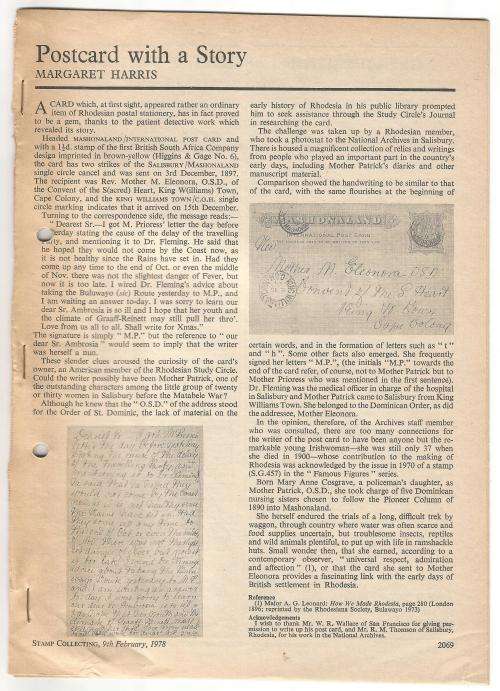 Reference Material-Philately-Postcard with a Story-10xPages-ENG-Photocopies