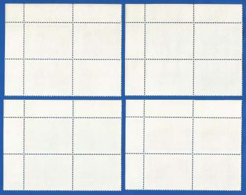 RSA-1989-MNH-Control Blocks-SACC691-694-Identification of the Coelacanth-Thematic-Building-Fish