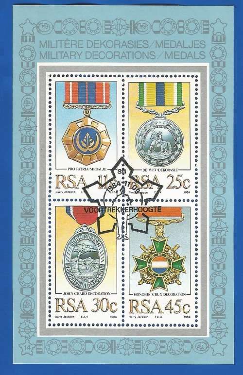 RSA-1984-CTO-M/S-No14- SACC581-Millitary Decorations-Thematic-Medals