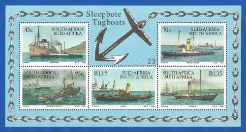 RSA-1994-MNH-M/S-No23- SACC871-Tugboats- Thematic-Transport-Boats