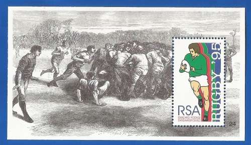 RSA-1995-MNH-M/S-SACC898-No24-Rugby Worldcup Tournament 1995- Thematic-Sport-Rugby