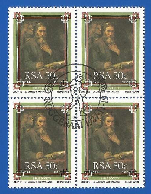 RSA-1987-CTO-Hinged-SACC639-The Bible Society of South Africa-Thematic-Famous Person