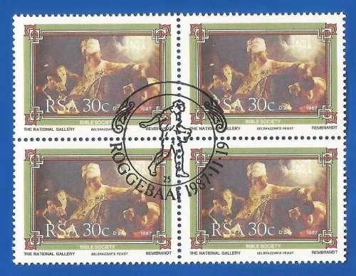 RSA-1987-CTO-Hinged-SACC637-The Bible Society of South Africa-Thematic-Famous Person