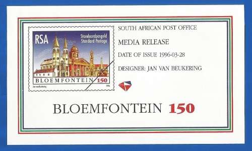 RSA-1996-Media Release-Soccer African Cup of Nations-Thematic-Building