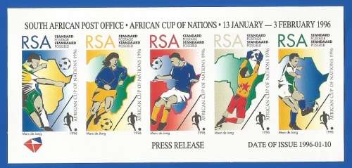 RSA-1996-Media Release-Soccer African Cup of Nations-Thematic-Sport-Soccer