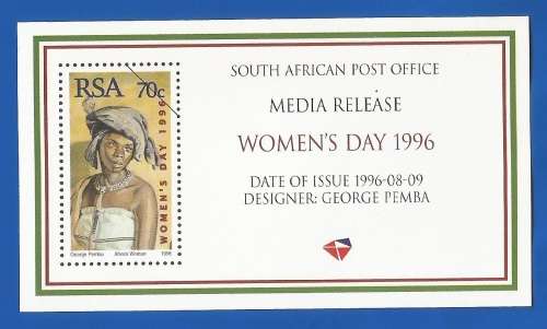 RSA-1996-Media Release-National Women`s Day-Thematic-Symbol-Women