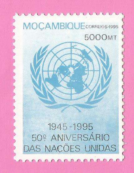 Mozambique 1995 The 50th Anniversary of United Nations Organization -MNH-Single-Thematic-Symbol