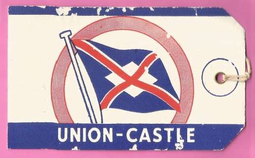 Vintage-Union Castle-For Stowage in Cabin-Baggage Room-Hold Ephemera